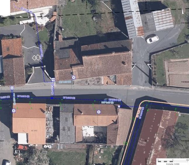 exemple d'ortho réalisée  partir d'un PCRS image